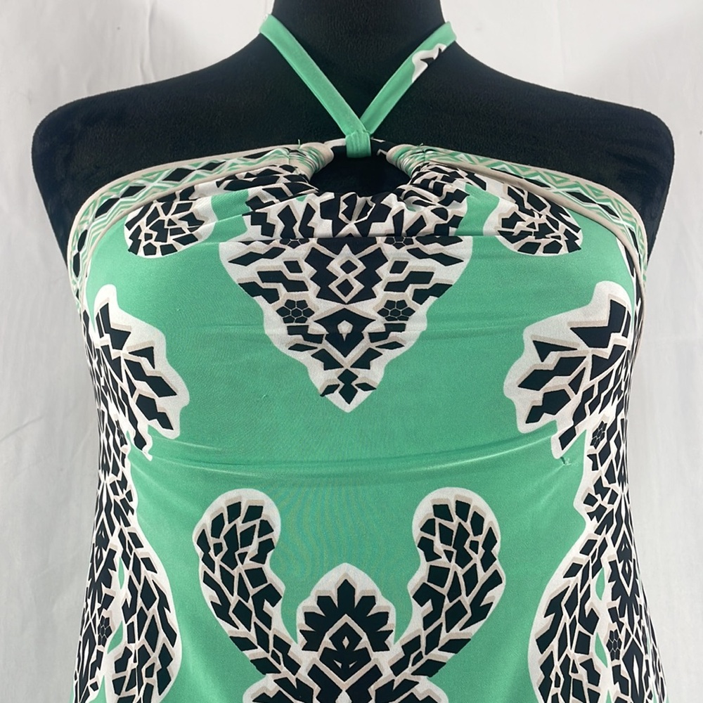 INC International Concepts,Halter,High low dress,Tropical,Teal,multi color,small - Picture 7 of 12